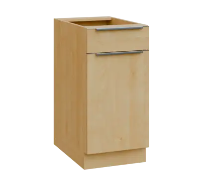 SIS - 4DZ spodní skříňka, 1-dveřová, 1-zásuvková, pravá, 870x400x600, javor horský